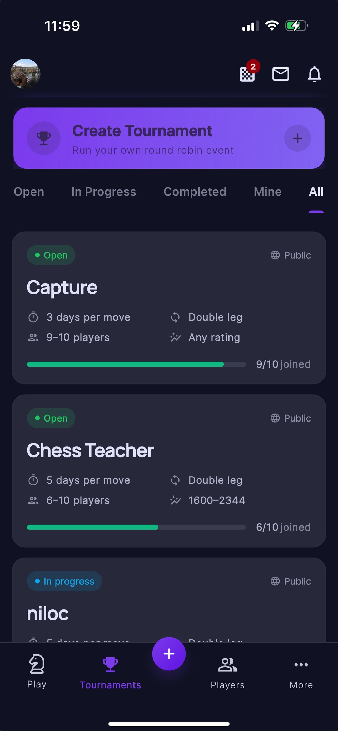 ChessHere app screenshot